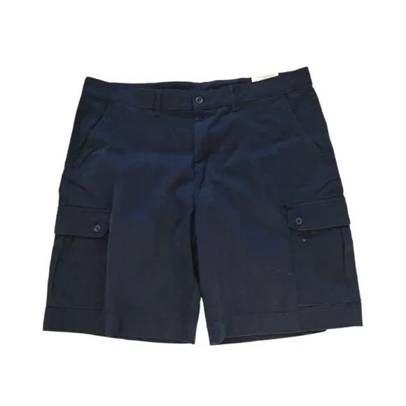 NEW St Johns Bay Cargo Shorts Mens 42 Blue Soft Wash Legacy 10" Inseam - Picture 1 of 9